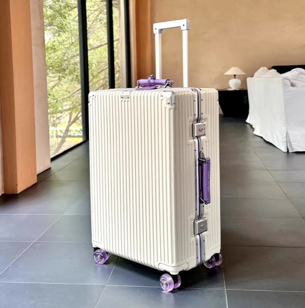 Aluminum Frame Carry On Luggage - Алюминиевый каркас с цветными бесшумными колесами,