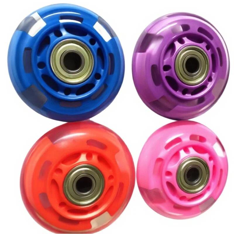 Silent Replacement Luggage Wheels - 64-мм прозрачные светящиеся колеса из полиуретана