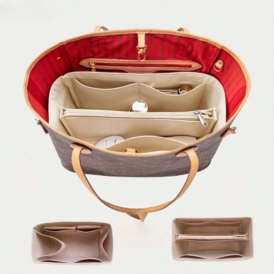 Handbags - Вкладыш-органайзер для сумки из фетра, косметичка