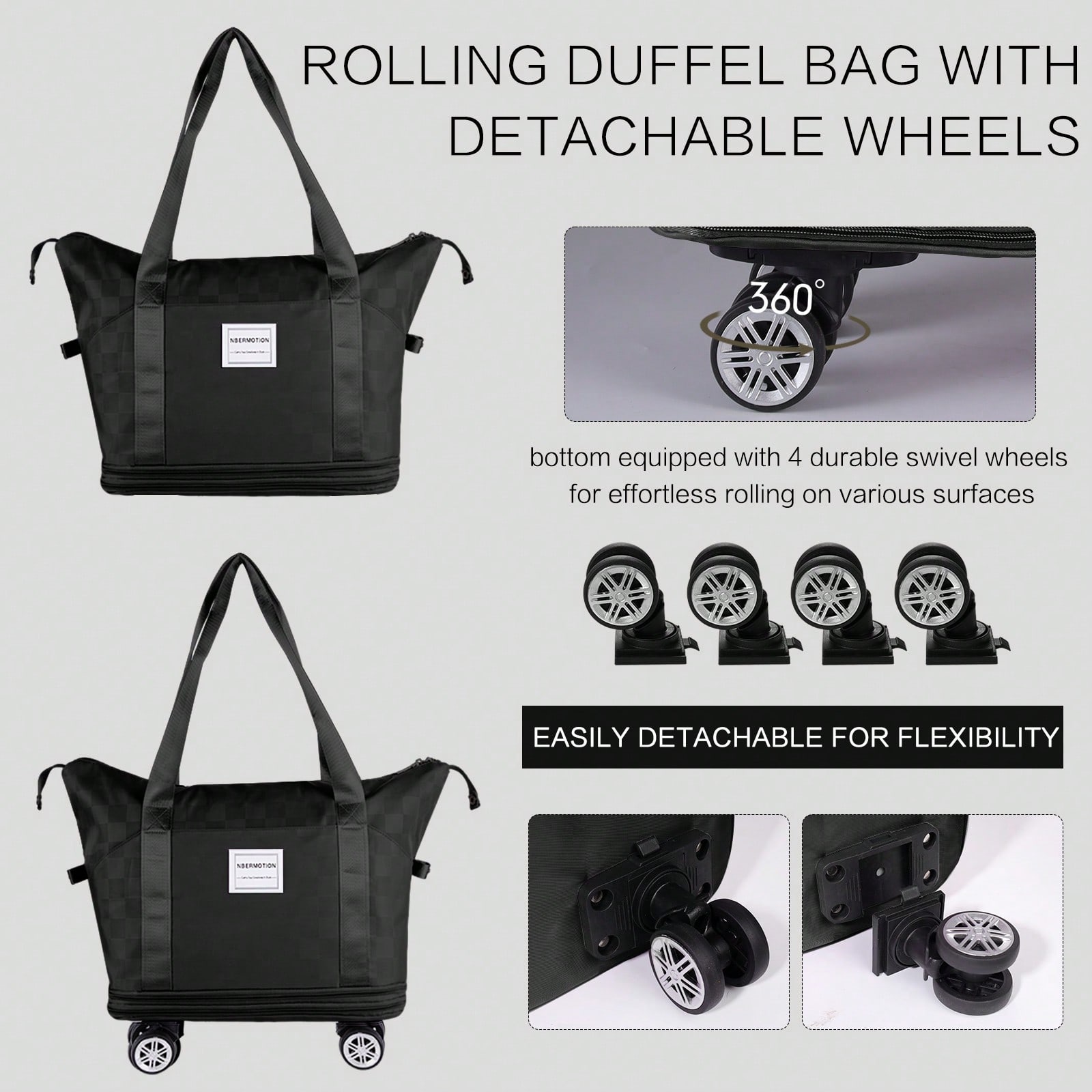 Расширяемая дорожная сумка-рюк – обзор и цена Foldable Rolling Luggage Bag