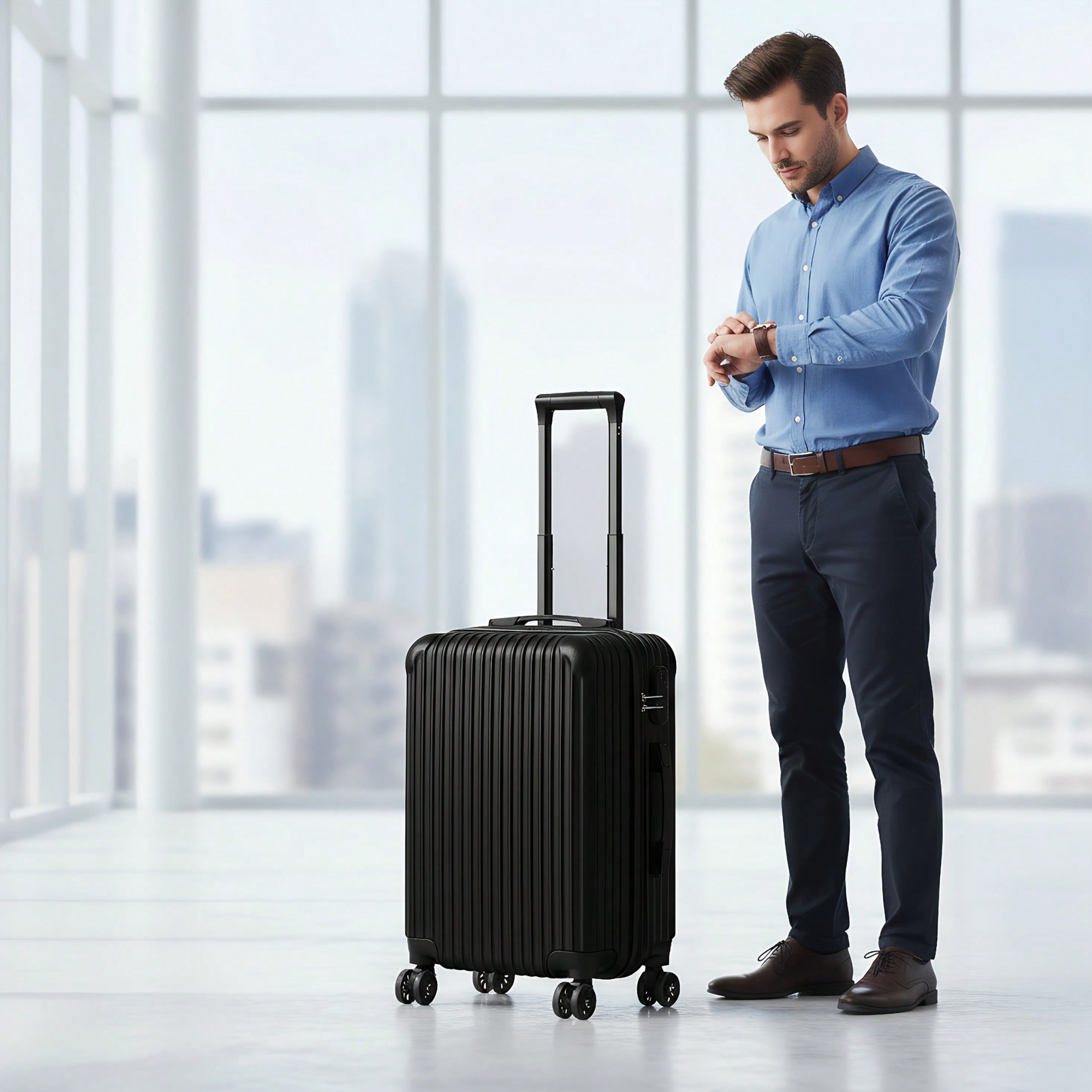 20-дюймовый жесткий чемодан дл – обзор и цена Spinner Wheel Rolling Suitcase 20 Inch