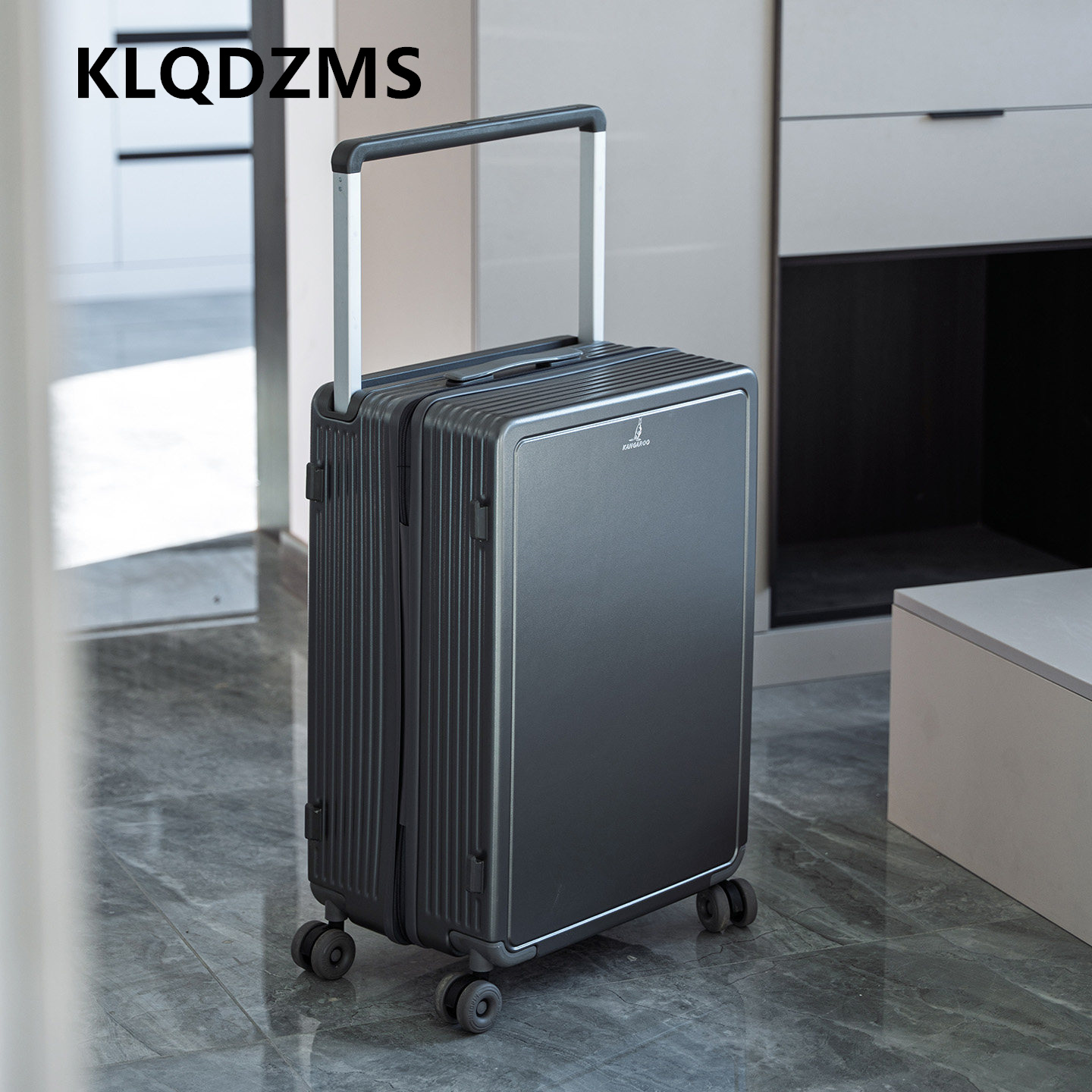 KLQDZMS Дорожный чемодан из AB – обзор и цена Spinner Wheel Rolling Suitcase 20 Inch