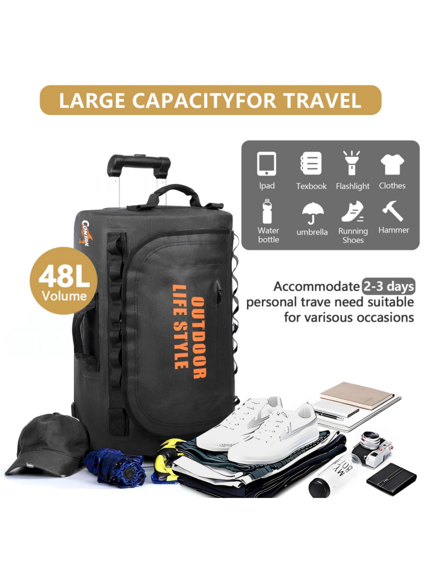 48/95 Сумка для дайвинга на ра – обзор и цена Foldable Rolling Luggage Bag