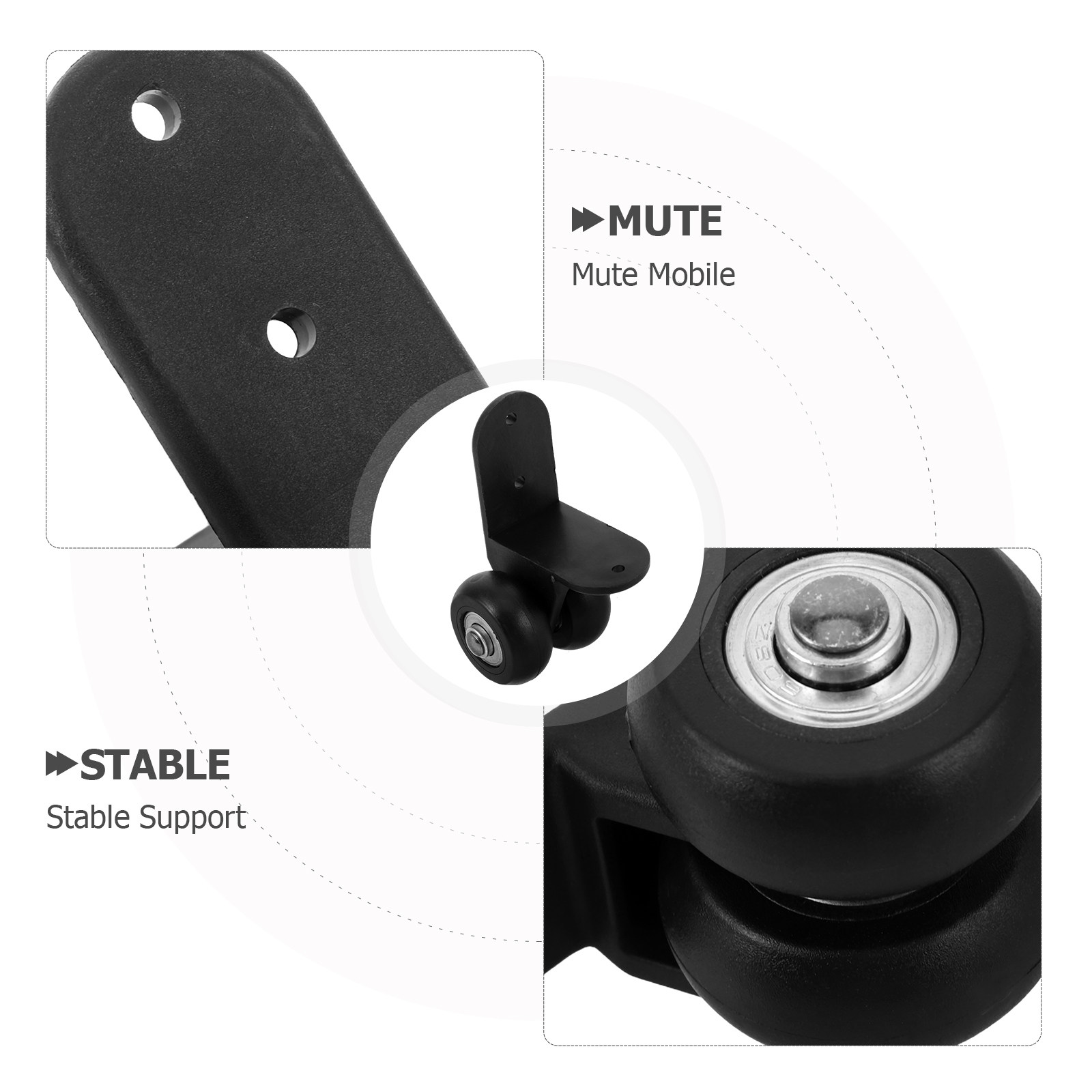 1 пара усиленных колес для ауд – обзор и цена Silent Replacement Luggage Wheels